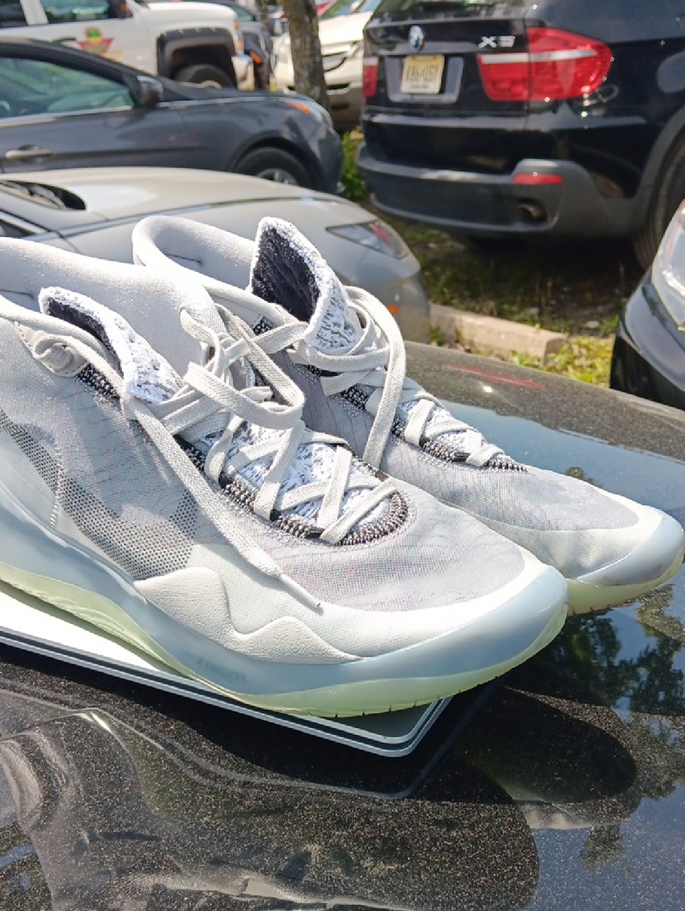 Light Grey Mesh Athletic Sneakers
